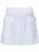 Image 1 of Self-Portrait lace panelled A-line skirt