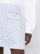 Self-Portrait lace panelled A-line skirt