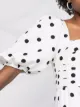 Self-Portrait polka-dot print midi dress