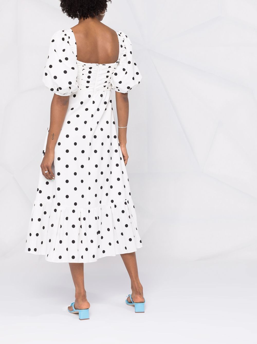 Self-Portrait polka-dot Print Midi Dress - Farfetch