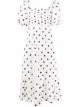 Image 1 of Self-Portrait polka-dot print midi dress