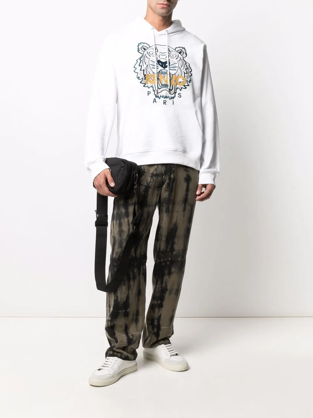 фото Kenzo худи свободного кроя с вышивкой tiger