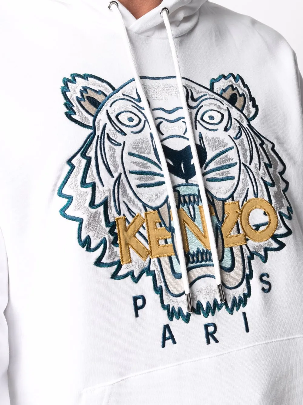 фото Kenzo худи свободного кроя с вышивкой tiger