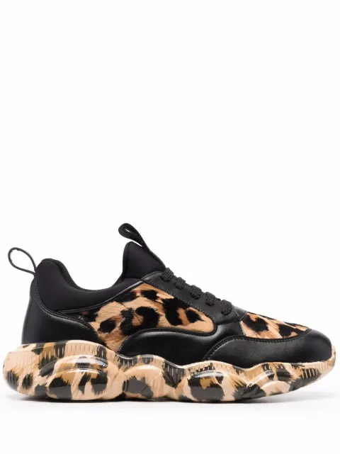 leopard print designer sneakers