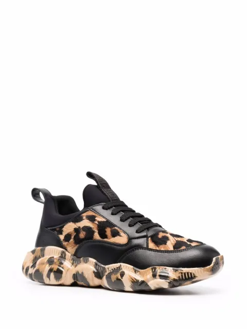 leopard print designer sneakers
