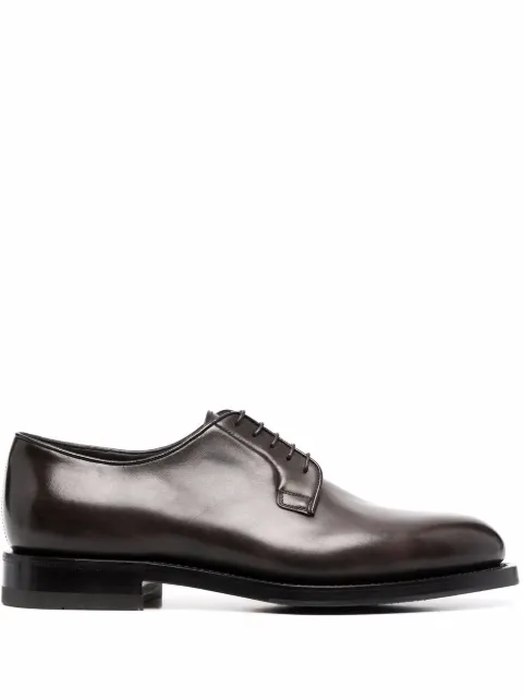 Santoni leather Derby shoes