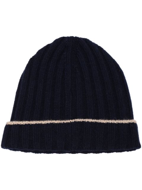 Brunello Cucinelli ribbed-knit cashmere beanie Men