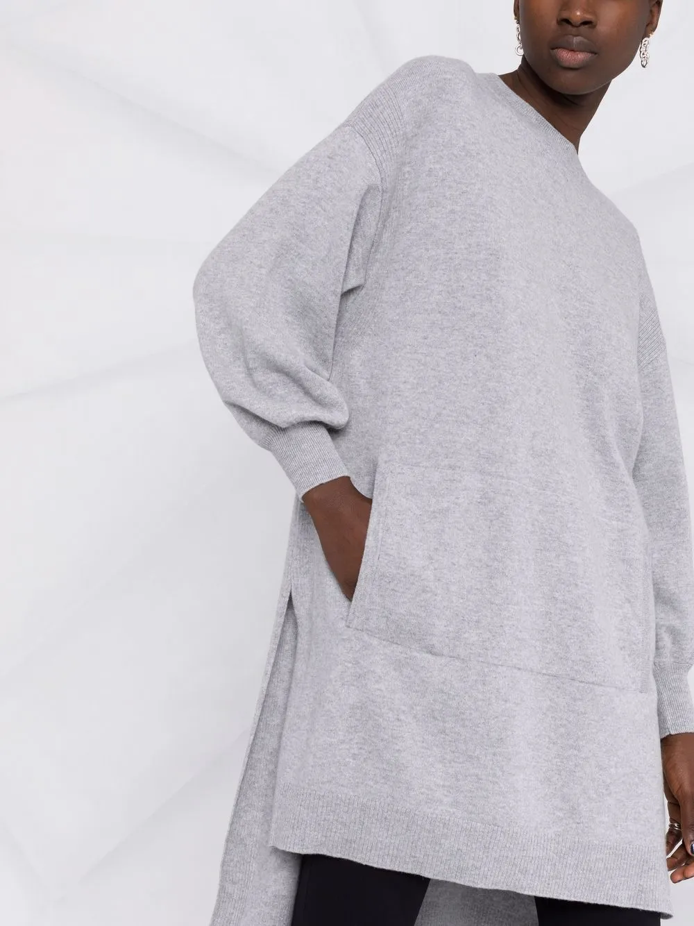 Alberta Ferretti Trui met verlaagde schouders Grijs