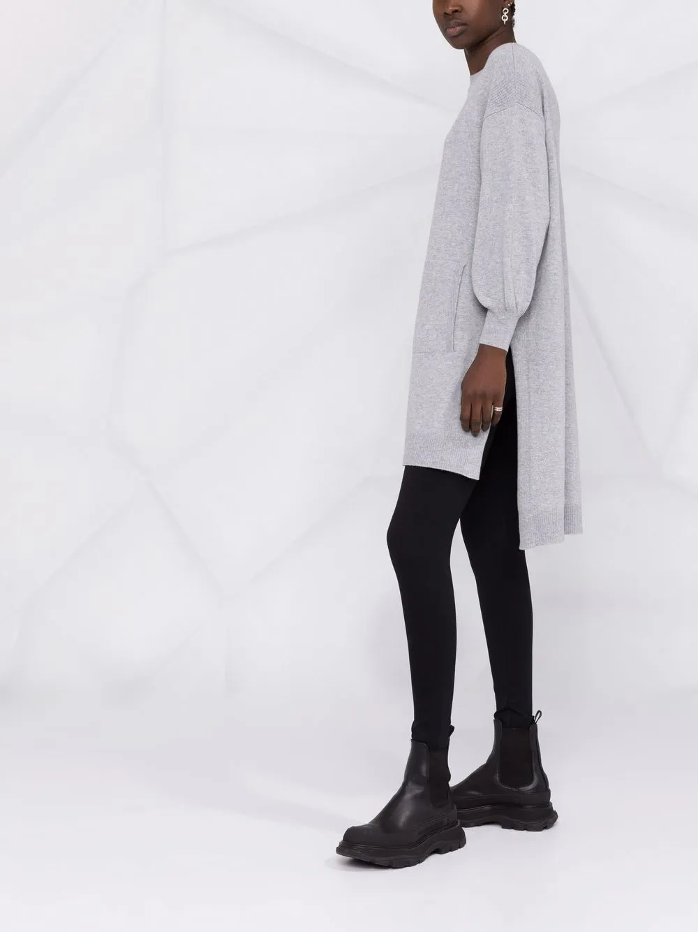 Alberta Ferretti Trui met verlaagde schouders Grijs