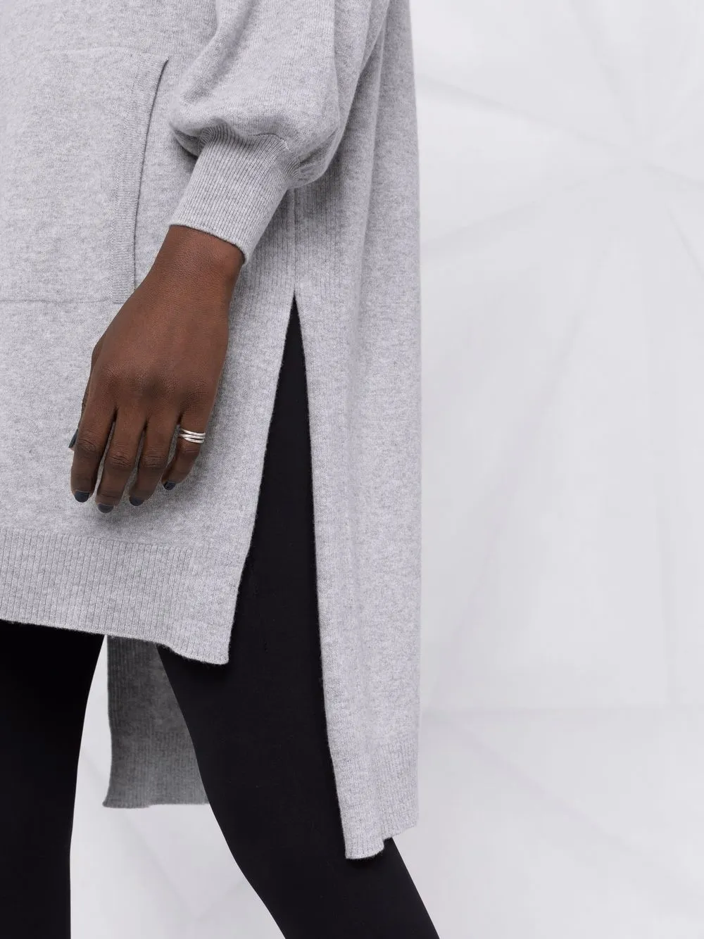 Alberta Ferretti Trui met verlaagde schouders Grijs