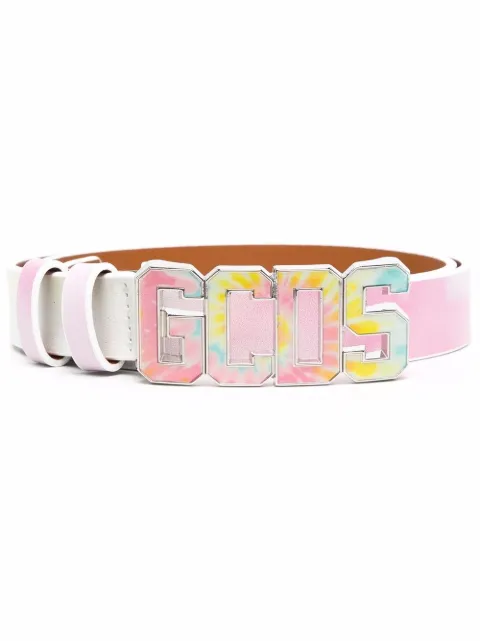 GCDS tie-dye print buckle belt