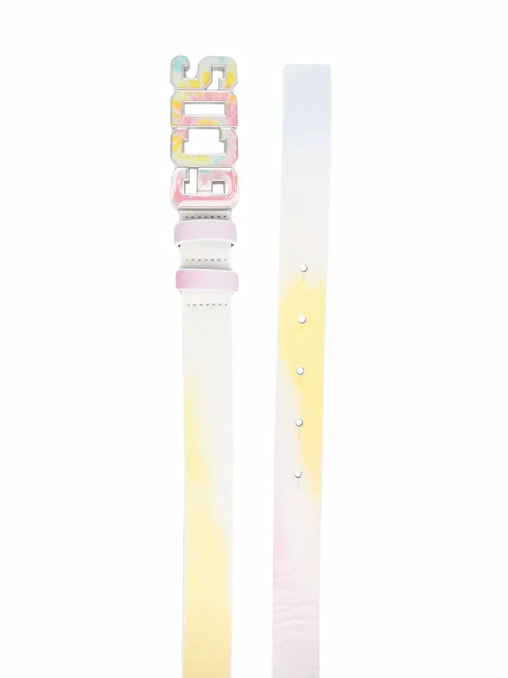 GCDS Riem met tie-dye print - Wit