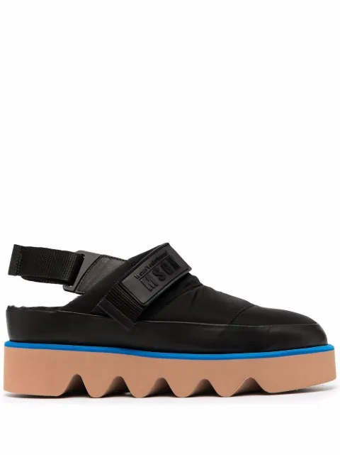 MSGM mules acolchados con plataforma