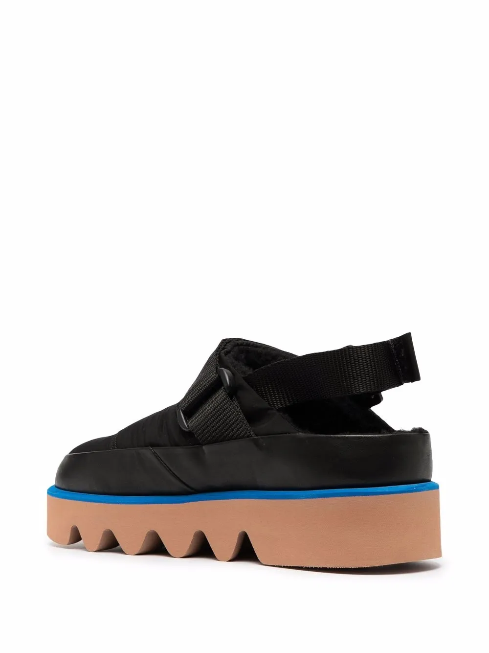 Msgm Padded Platform Mules In Black