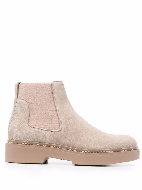 Santoni slip-on suede ankle boots 
