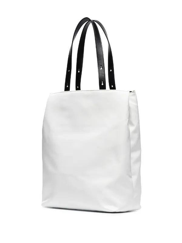 white nylon tote