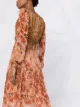 Alberta Ferretti Vestido midi com estampa floral