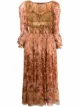 Imagem 1 de Alberta Ferretti Vestido midi com estampa floral