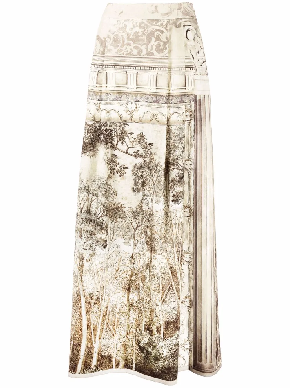 Alberta Ferretti юбка макси с принтом