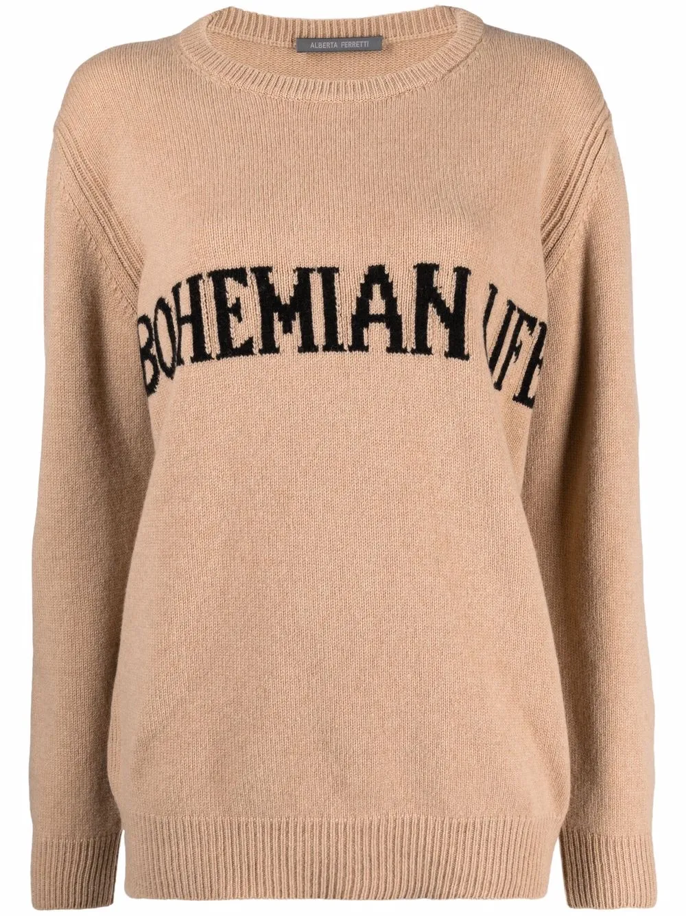 

Alberta Ferretti intarsia-knit jumper - Neutrals