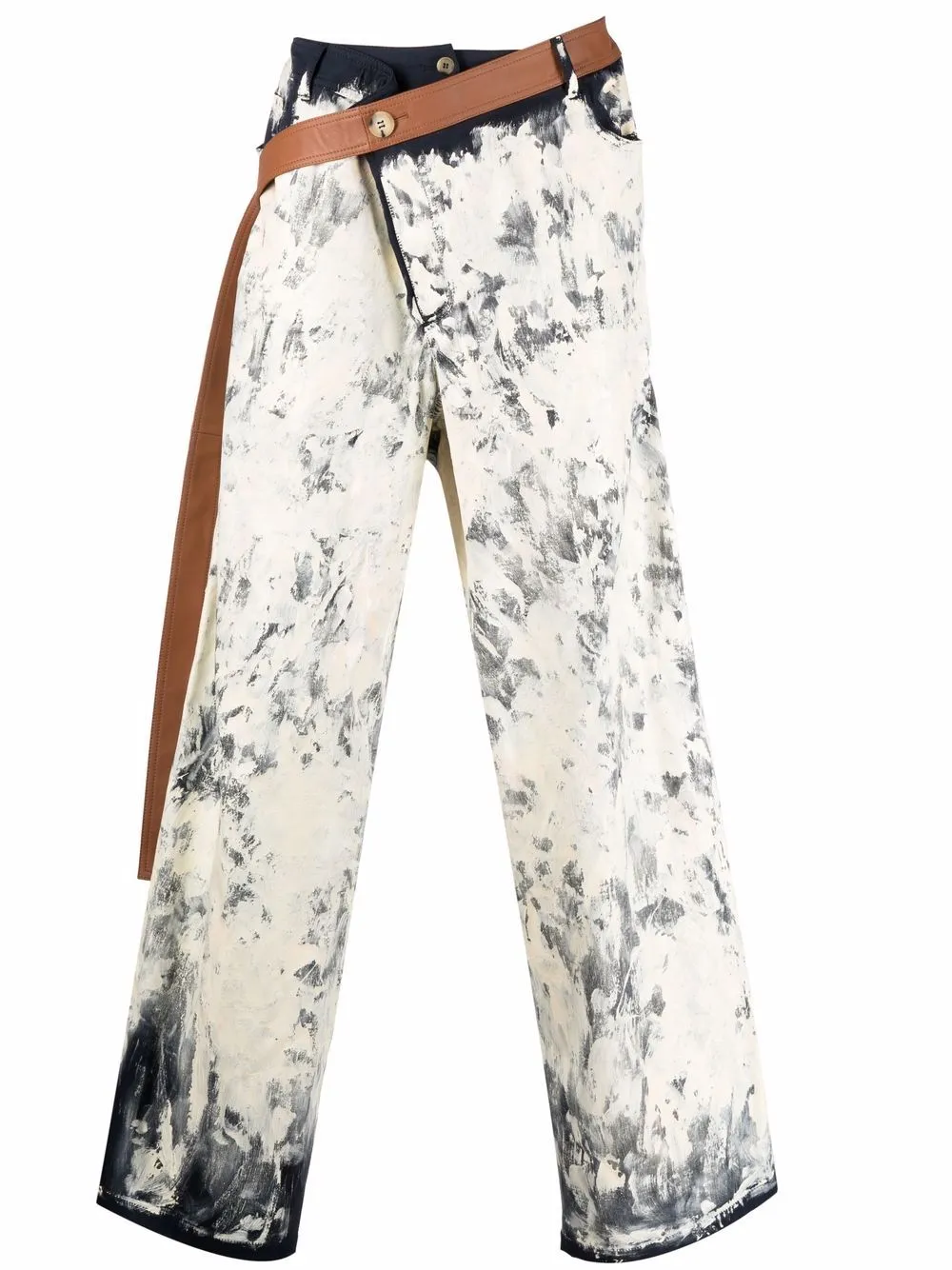 x Gallery Dept. paint-splattered belted 