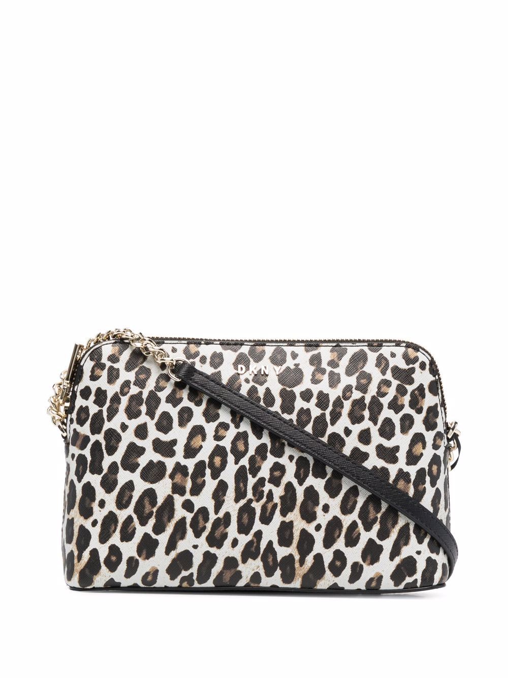 DKNY сумка на плечо с леопардовым принтом Нейтральные цвета R12EI655 16896756
