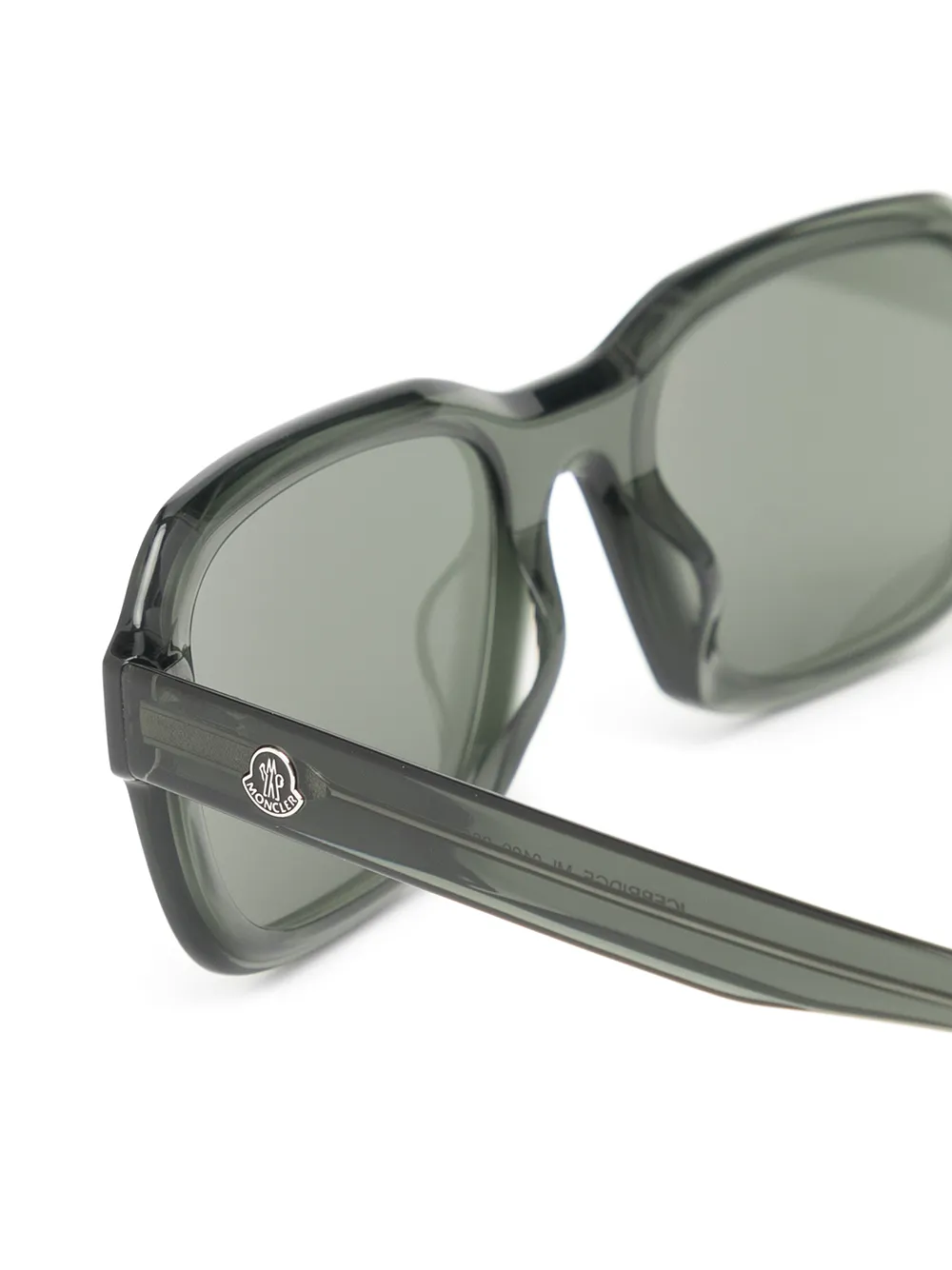 фото Moncler eyewear солнцезащитные очки в массивной оправе