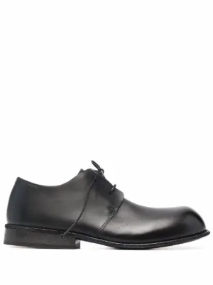 Acne Studios レザー ダービーシューズ | ブラック | FARFETCH JP