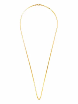 V pendant chain necklace展示图