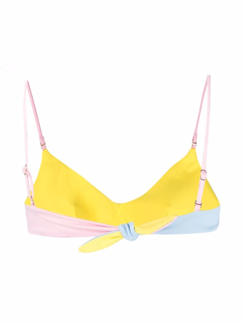 MC2 Saint Barth Bikinitop met colourblocking Blauw