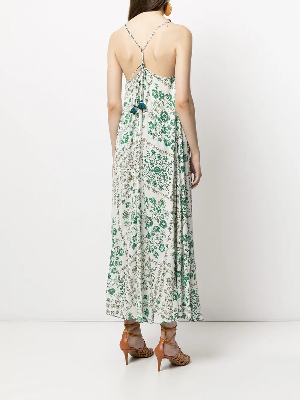 фото Poupette st barth платье макси с цветочным принтом