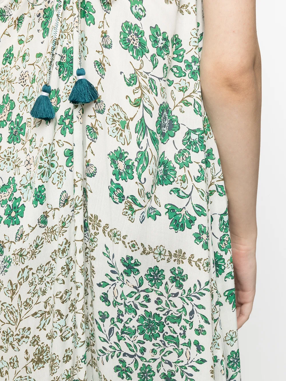 фото Poupette st barth платье макси с цветочным принтом