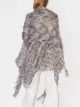 Missoni zigzag ombré poncho scarf