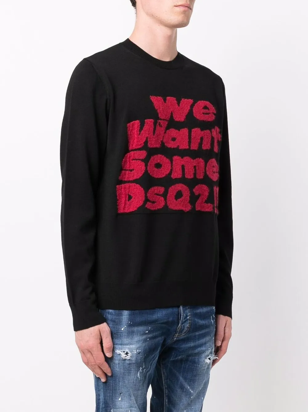 фото Dsquared2 джемпер с надписью we want some dsq2!!!