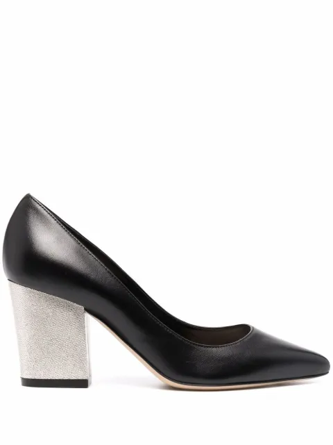 Sergio Rossi Nappa Seventy block-heel pumps