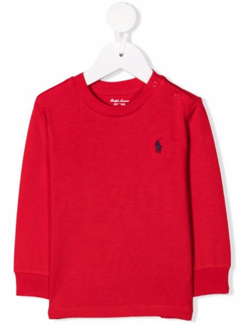 POLO RALPH LAUREN KIDS logo-embroidered sweatshirt