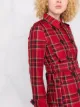RED Valentino belted checked trench coat