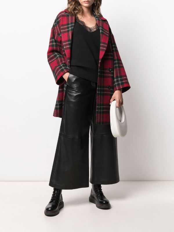 red valentino plaid coat