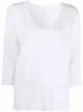 Majestic Filatures V-neck long-sleeved T-shirt - White