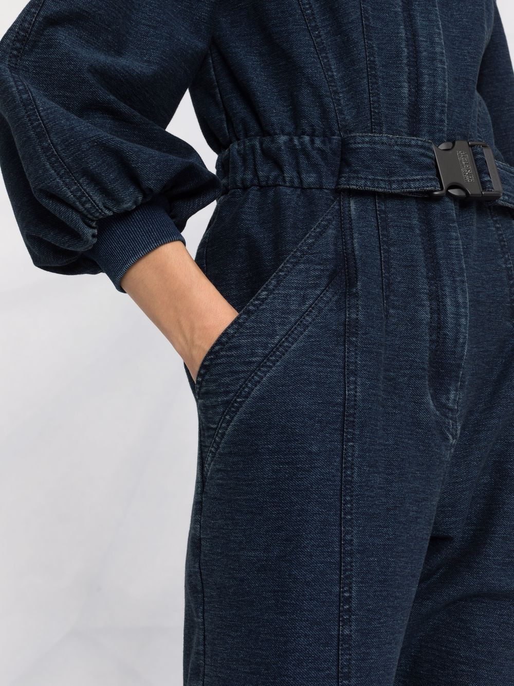 фото Alberta ferretti джинсовый комбинезон с поясом