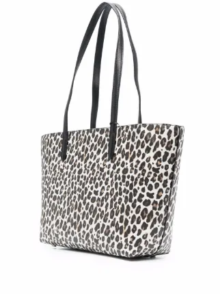 logo leopard print tote展示图