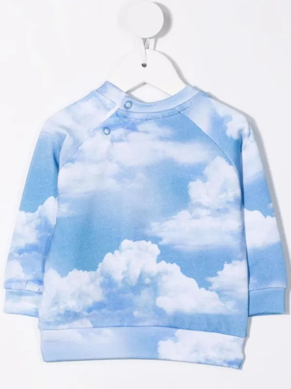 cloud print sweater