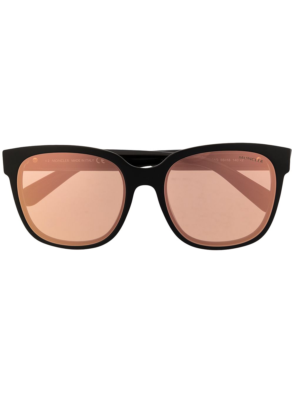 фото Moncler eyewear солнцезащитные очки с зеркальными линзами