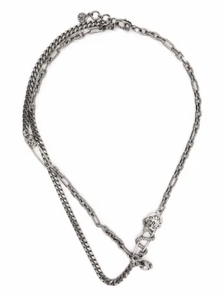 Alexander McQueen safety pin necklace 