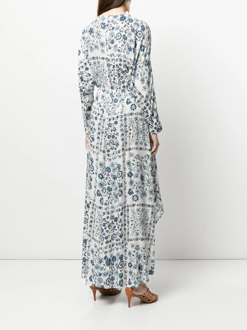 фото Poupette st barth пляжное платье с цветочным принтом