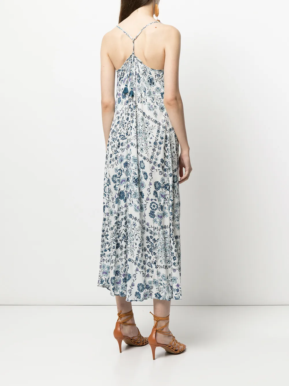 фото Poupette st barth платье макси с цветочным принтом