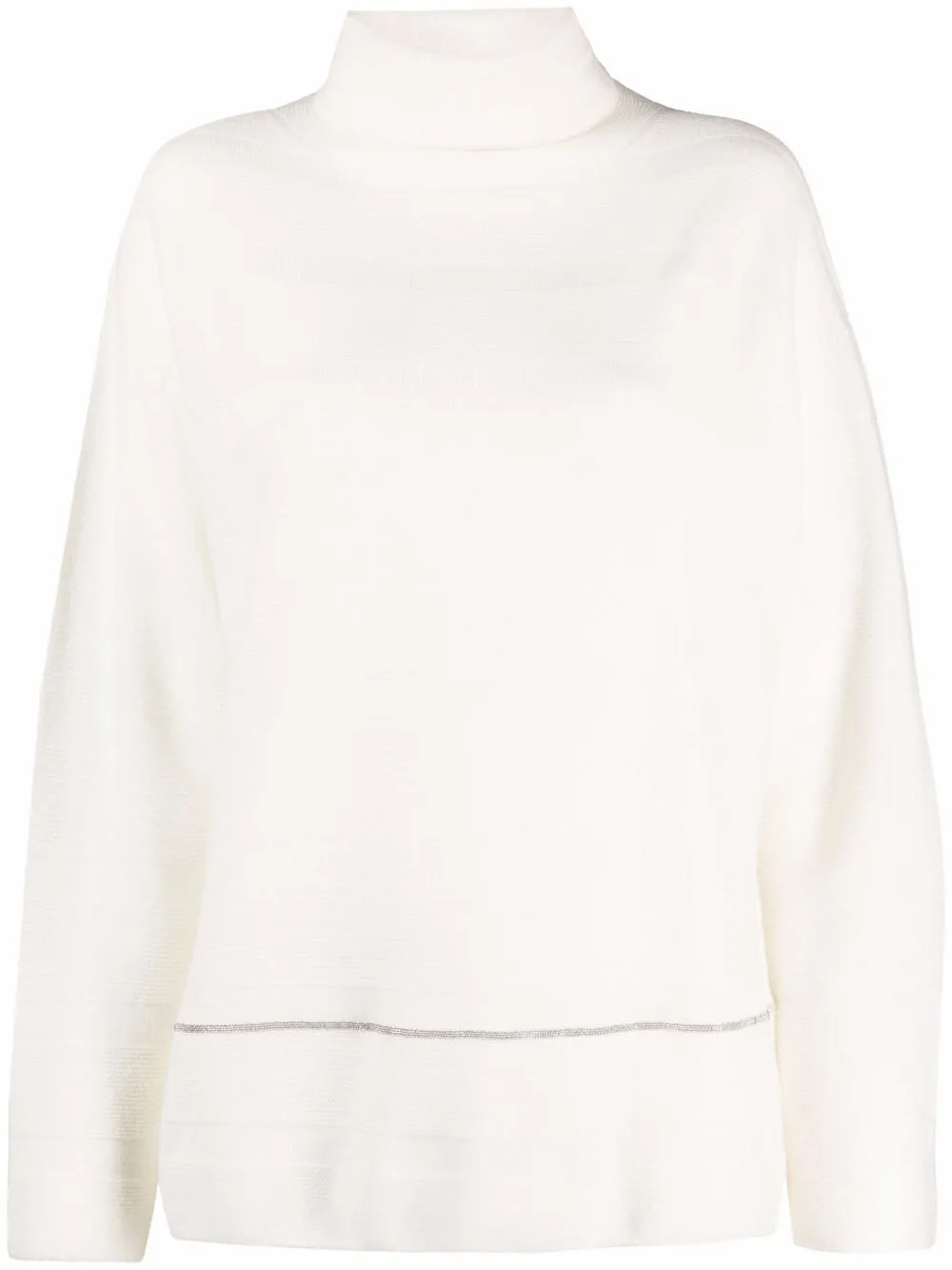 

Fabiana Filippi roll neck knitted jumper - White