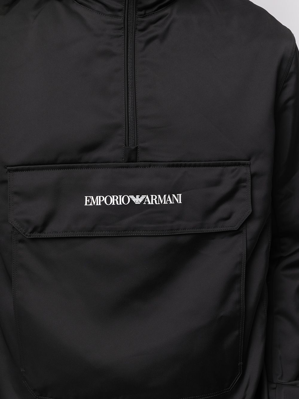 фото Emporio armani спортивная куртка с логотипом и высоким воротником