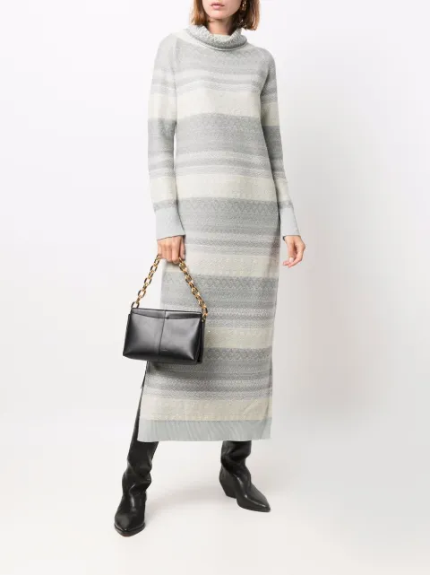 Fabiana Filippi Striped Knit Dress 