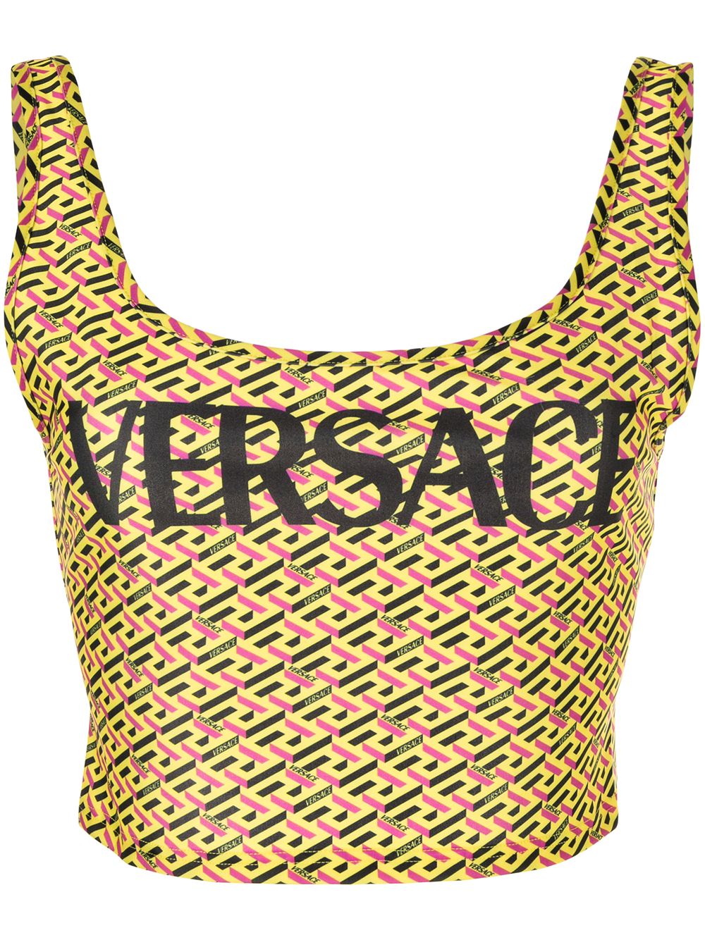 фото Versace лиф бикини с принтом la greca